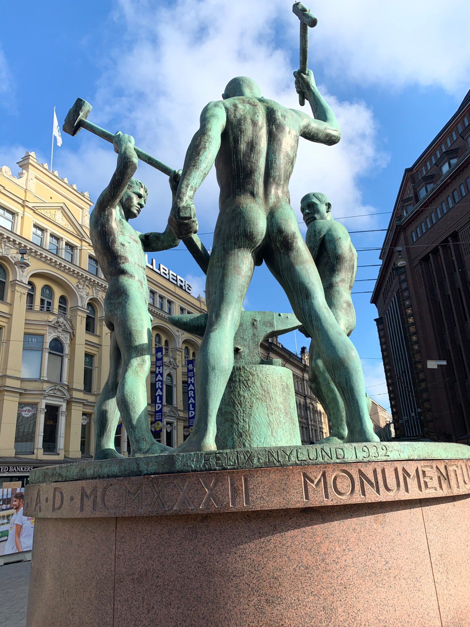Three Smiths Statue